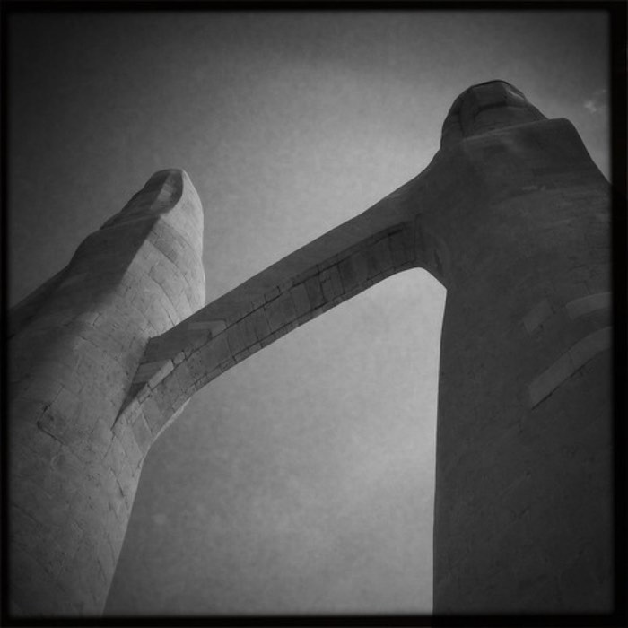The Dance of Zalongo monument in Epirus, Greece — the linked, dancing figures of the sculpture commemorating the 1803 Souliot women.