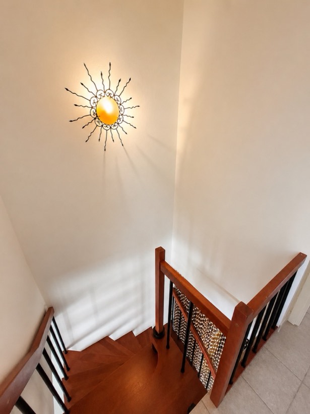 Internal wooden staircase